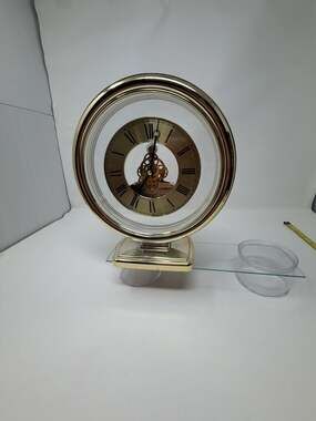 Citizen Quartz Skeleton Movement Mantel Table Clock